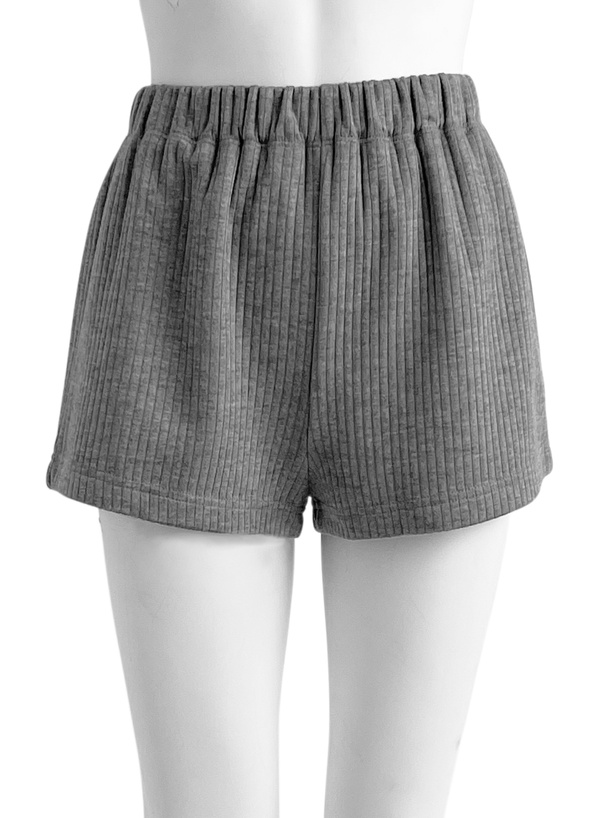 リブショートパンツ