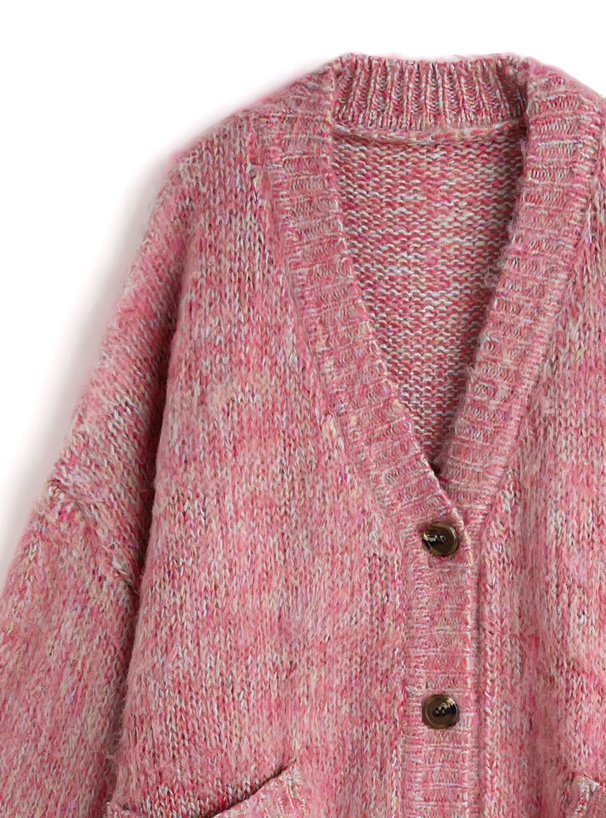 Vネックニットカーディガン