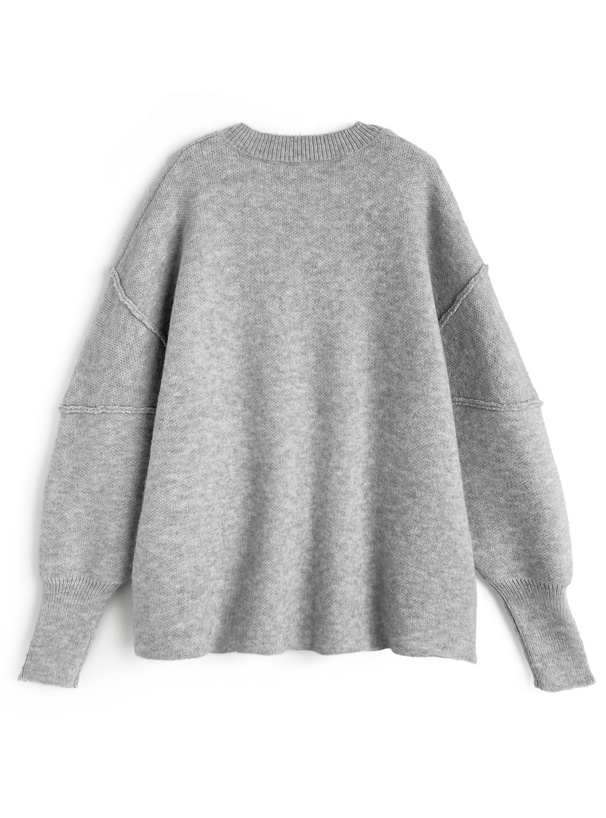 Vネックニットトップス