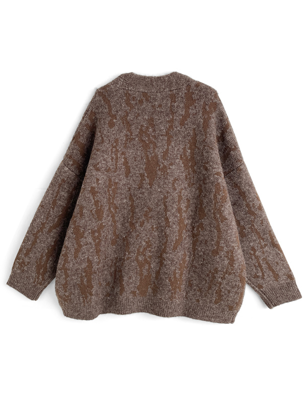 Vネックニットカーディガン