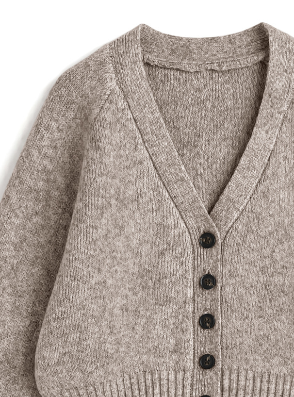 Vネックラグランニットカーディガン[an1854] | レディースファッション