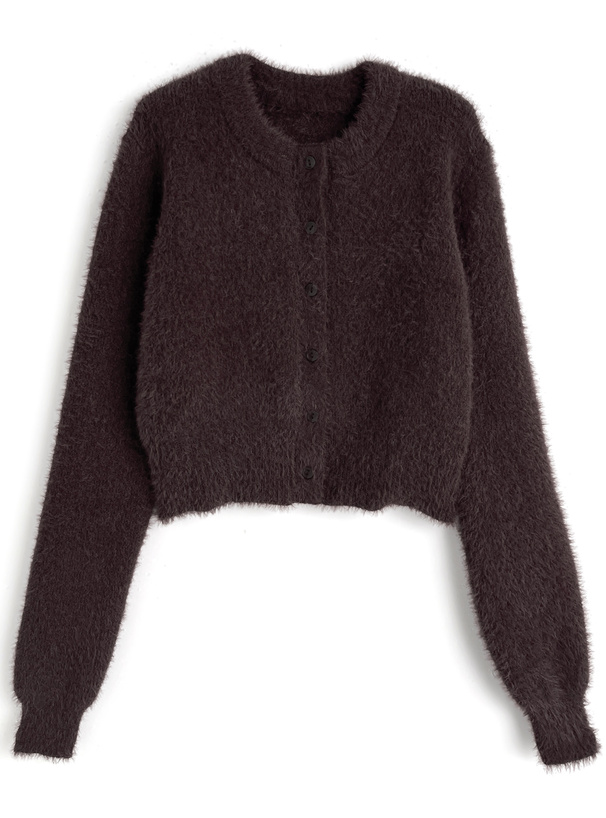 シャギーニットカーディガン