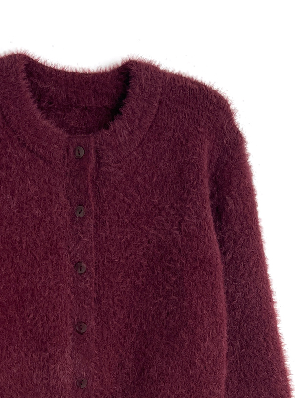 シャギーニットカーディガン