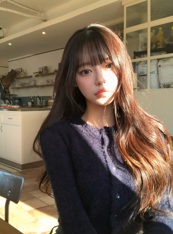 シャギーニットカーディガン