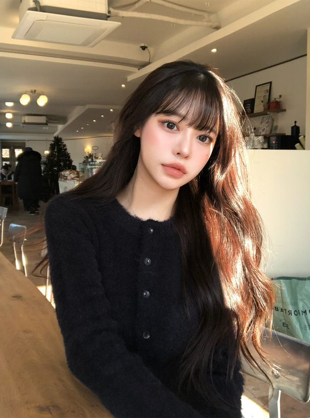 シャギーニットカーディガン