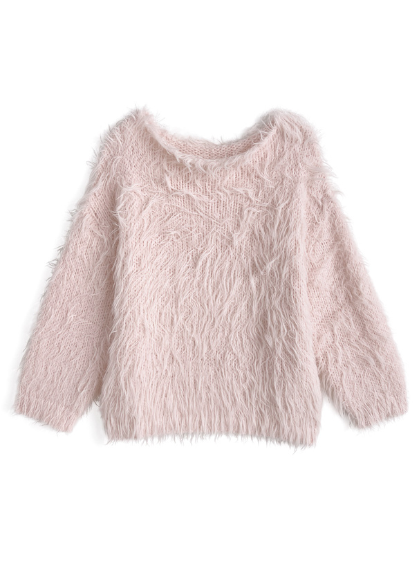 2Wayシャギーニットトップス