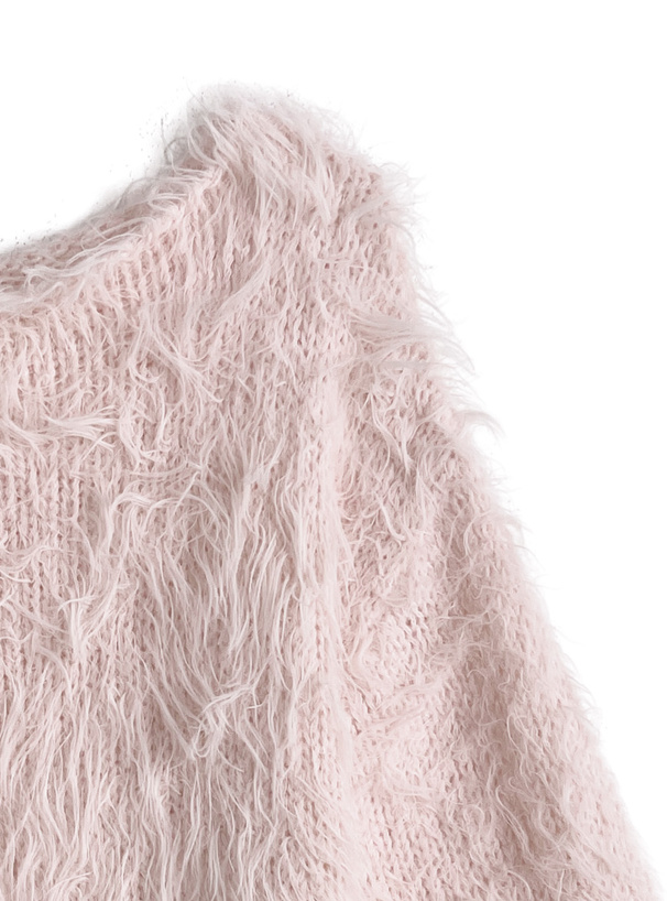 2Wayシャギーニットトップス