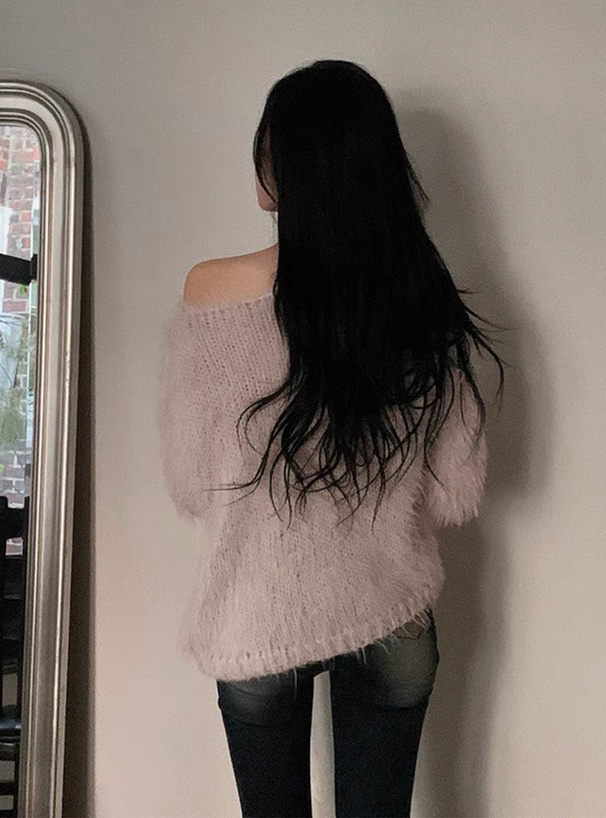 2Wayシャギーニットトップス