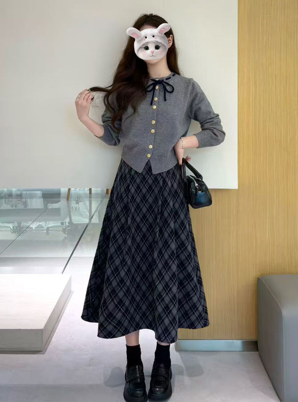 リボンゴールドボタンカーディガン[an1863] | レディースファッション