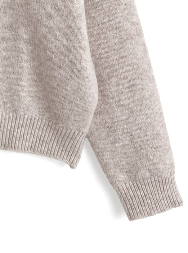 配色ロゴニットトップス