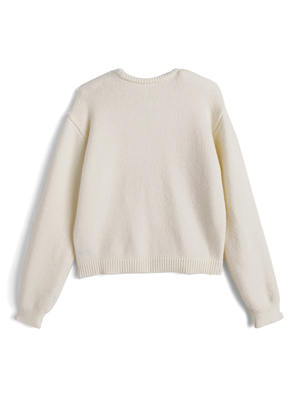 スリットネックニットトップス