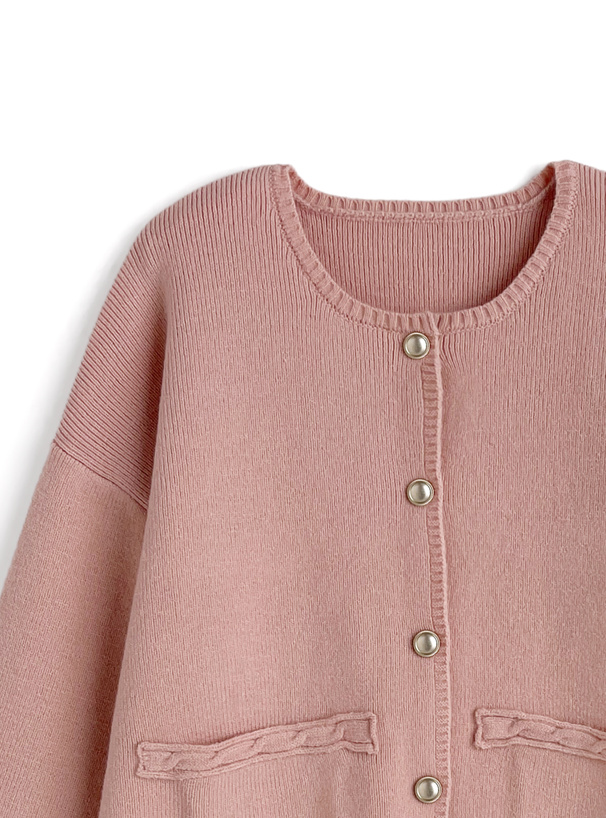 ゴールドボタンニットカーディガン