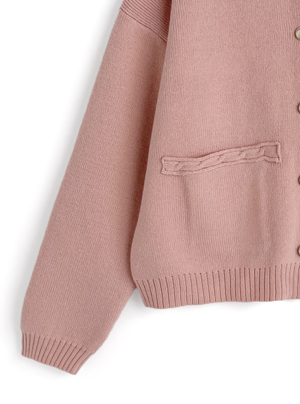 ゴールドボタンニットカーディガン