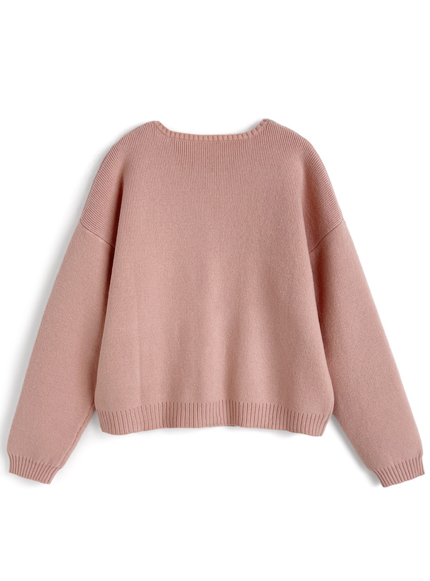 ゴールドボタンニットカーディガン