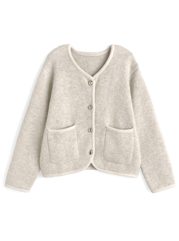 ゴールドボタンニットカーディガン