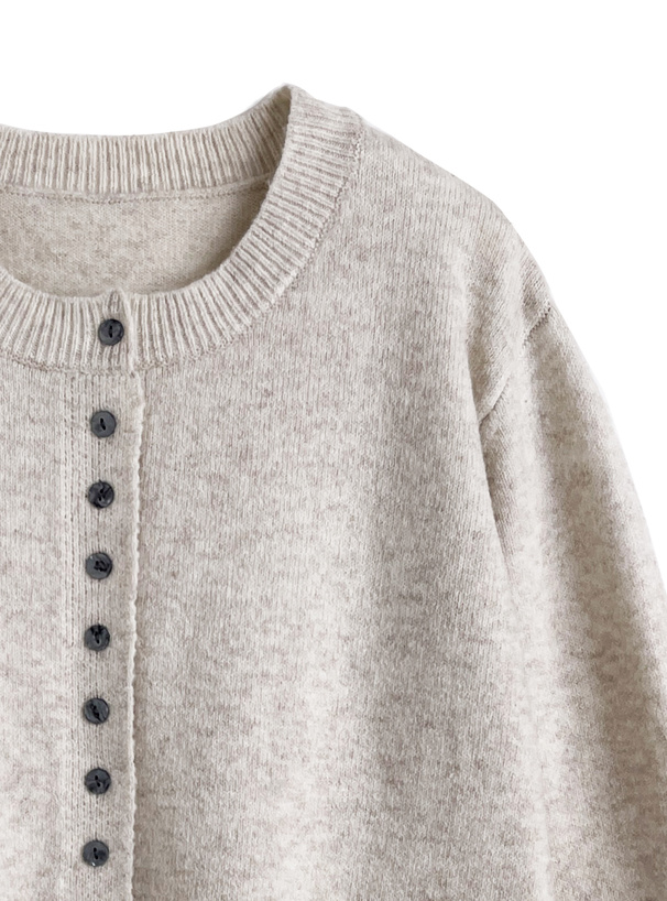 レースフリルリボンニットカーディガン