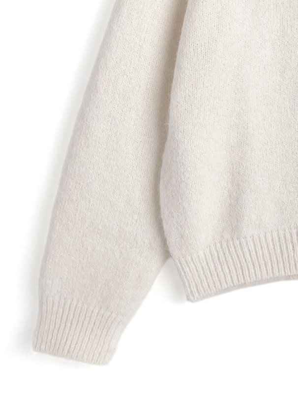 ステッチリボンニットトップス