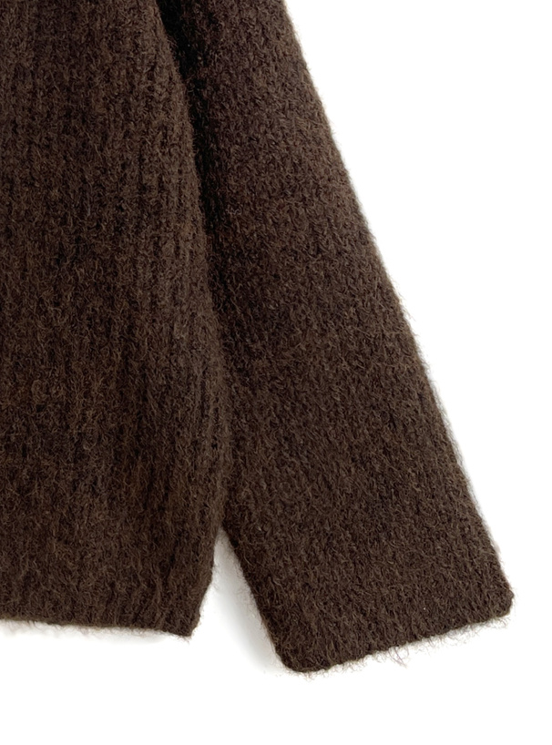 レースアップリボンニットトップス