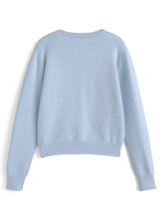 ゴールドボタンニットカーディガン