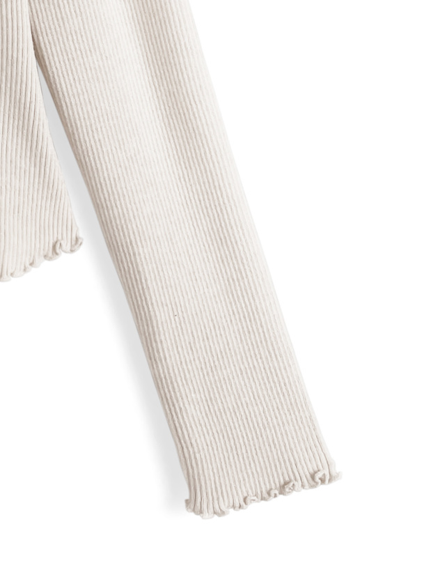 レースメロウリブニットトップス