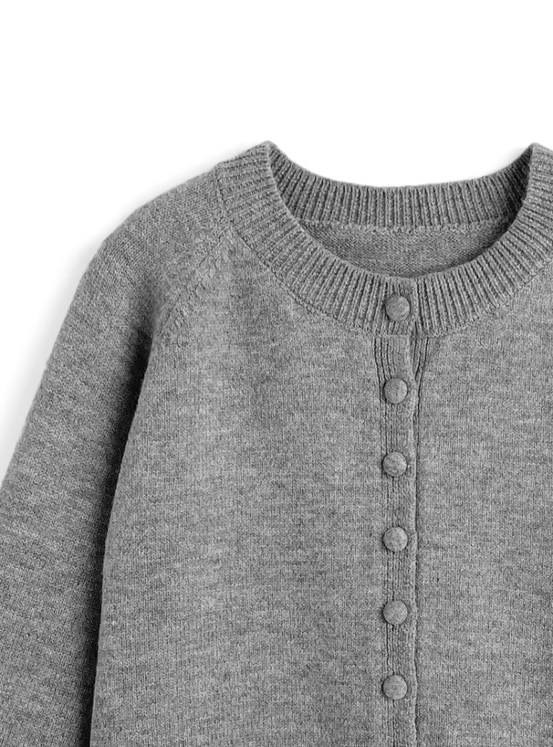 フリルドッキングニットカーディガン