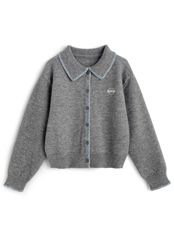 ロゴ刺繍配色ステッチカーディガン[an1894] | レディースファッション