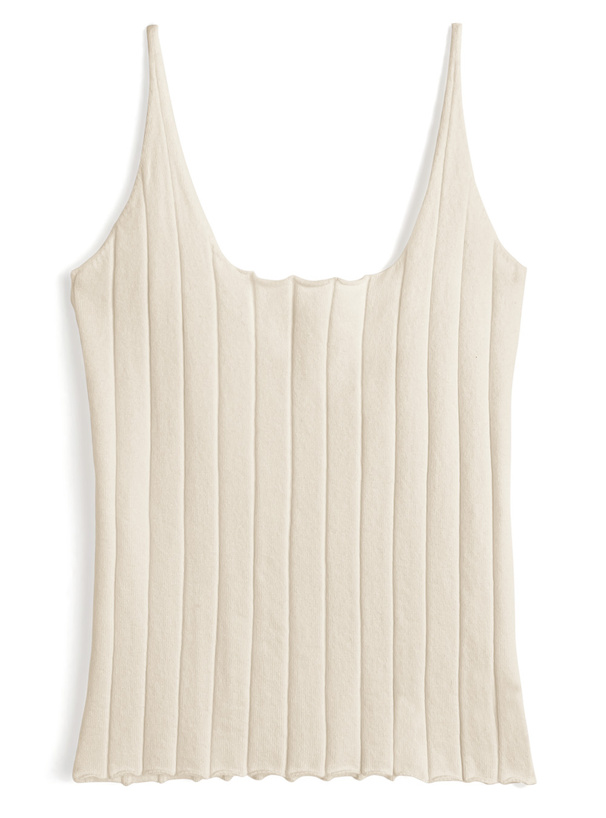 リブニットボレロ×キャミソールアンサンブル