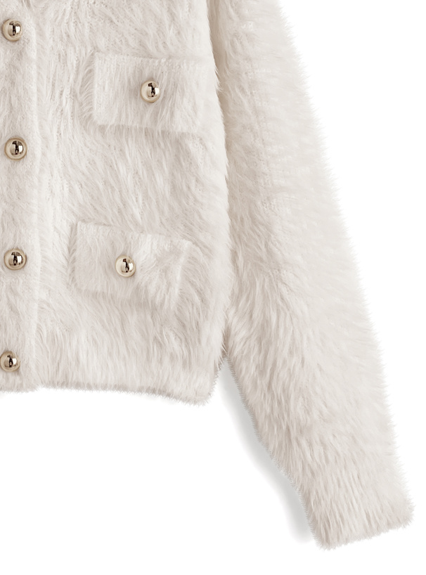 シャギーニットカーディガン