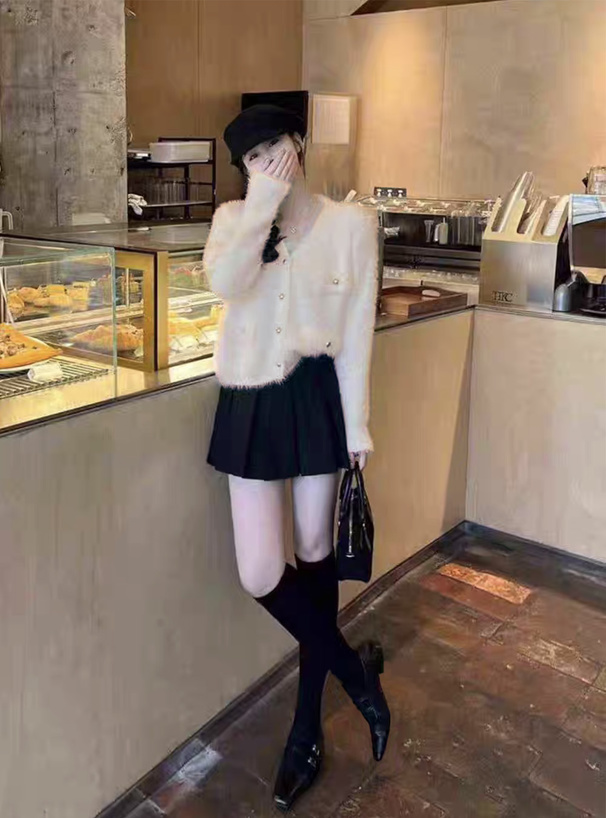 シャギーニットカーディガン