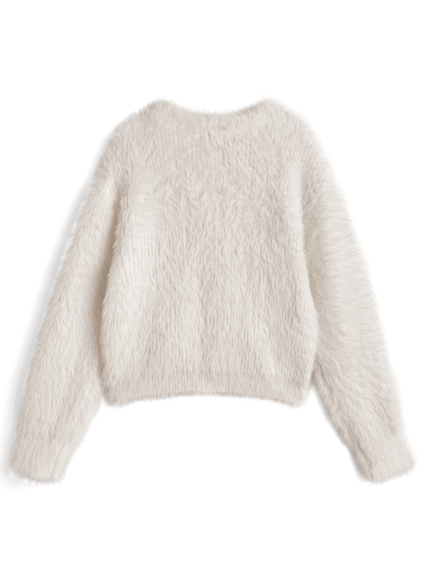 シャギーニットカーディガン