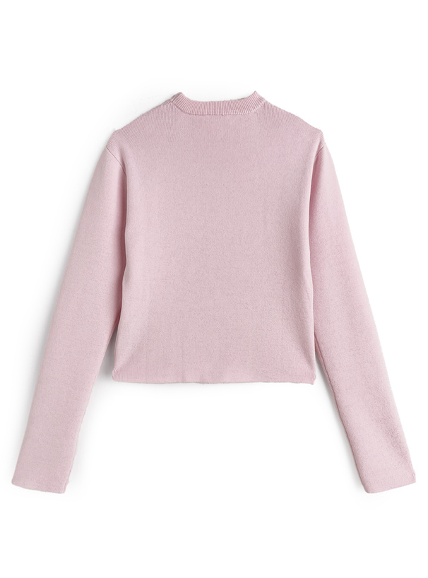 レイヤード風ニットトップス