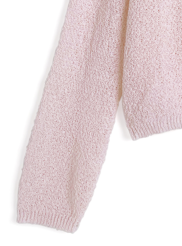 ヘンリーネックニットトップス