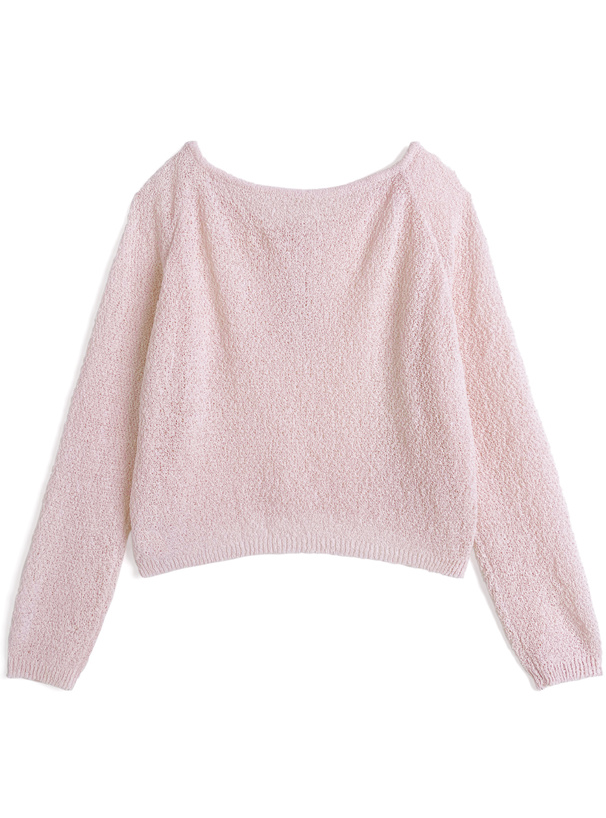 ヘンリーネックニットトップス