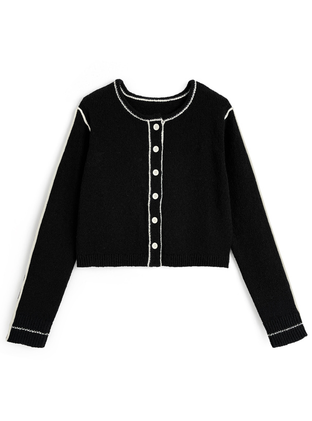 ライン配色カーディガン[an1930]