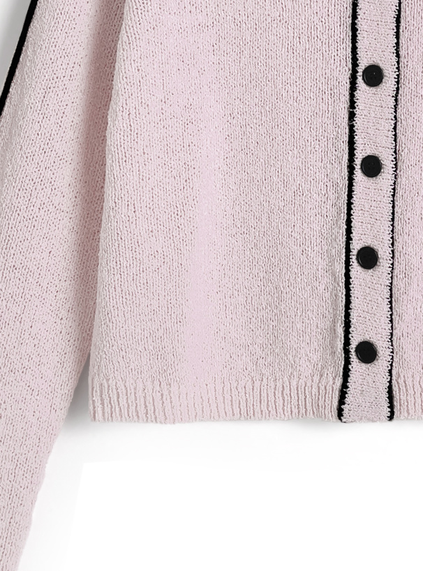 ライン配色カーディガン