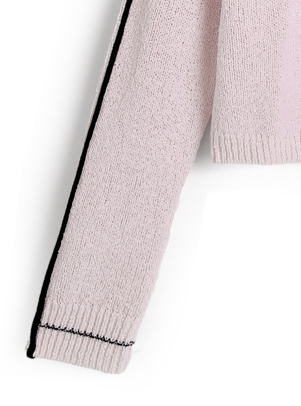 ライン配色カーディガン