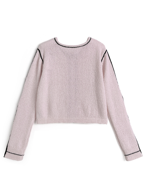 ライン配色カーディガン