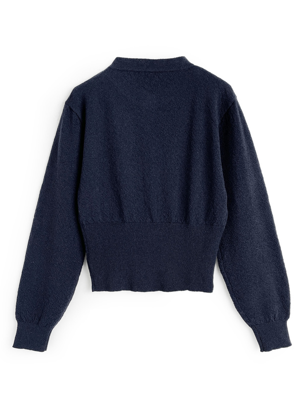 ウエストシェイプニットカーディガン