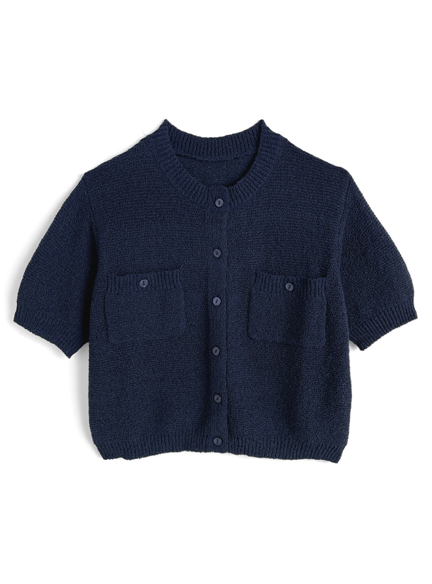 フロントポケットニットカーディガン