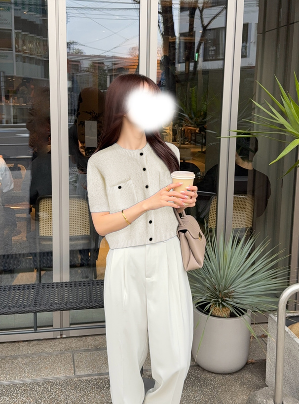 フロントポケットニットカーディガン