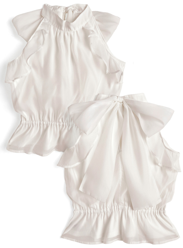 バックリボンアメスリシアーブラウス