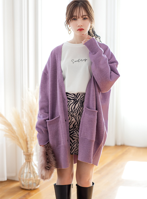 オーバーサイズニットカーディガン An970 レディースファッション通販のグレイル Grl 公式