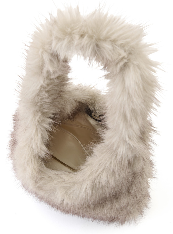 ポーチ付きファーショルダーバッグ