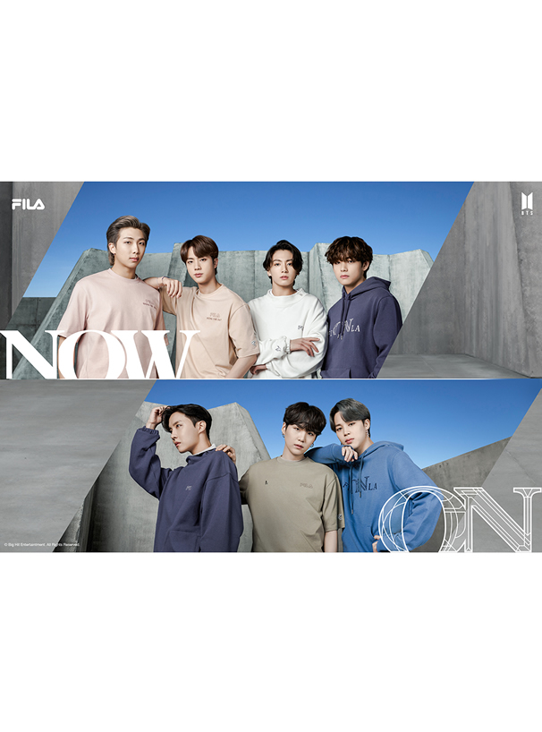 BTS 2Wayノベルティ付きBTSチャームFILAバケットバッグ