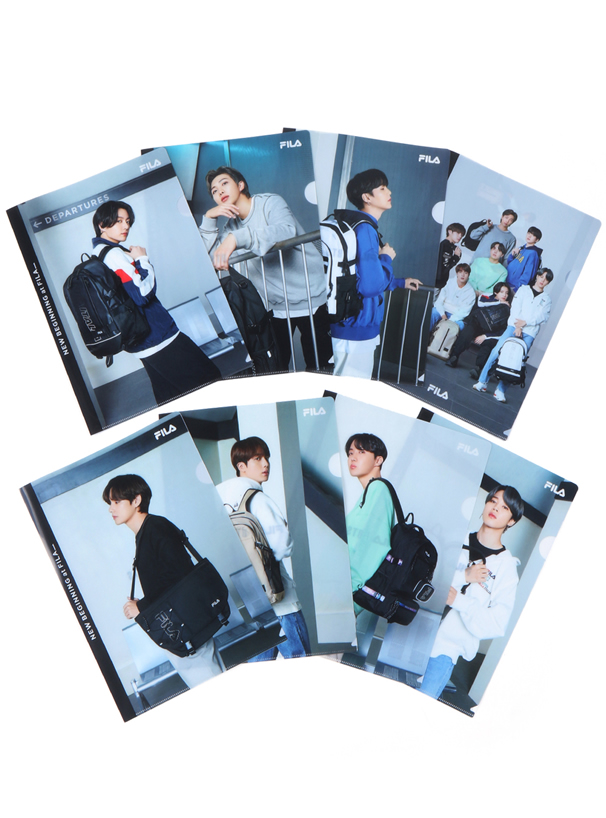 BTS着用モデル ノベルティ付FILAロゴTシャツ