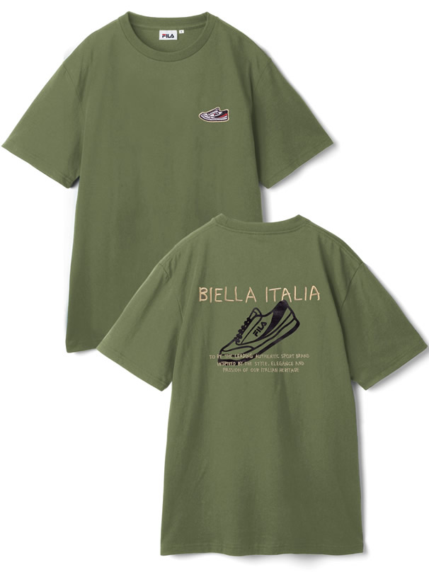 BTS着用モデル ノベルティ付FILAロゴTシャツ