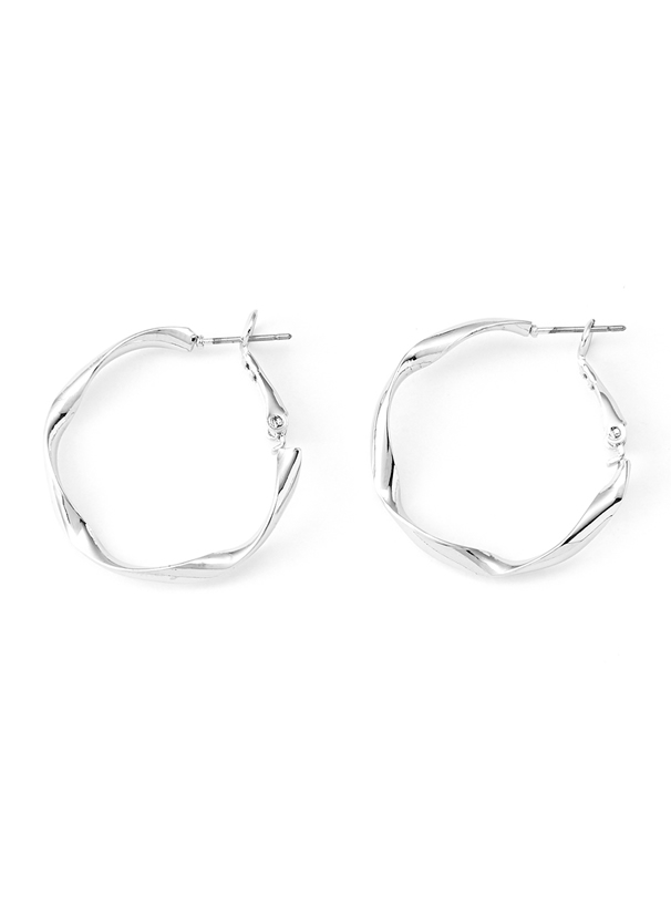 ツイストフープピアス