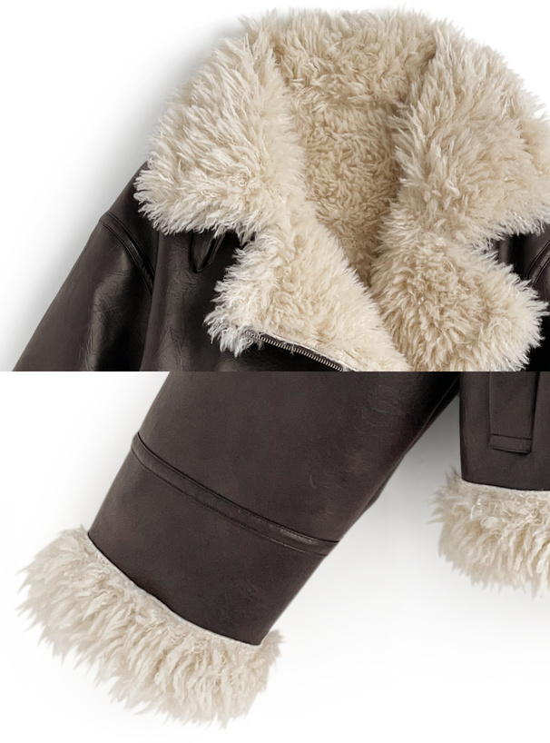 2Wayファーレザージャケット[ask142] | レディースファッション通販の