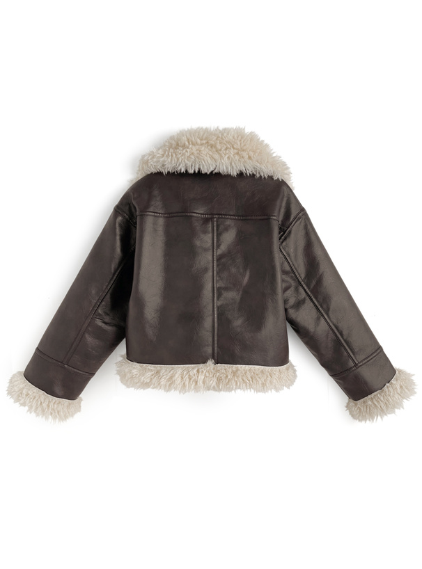 2Wayファーレザージャケット[ask142] | レディースファッション