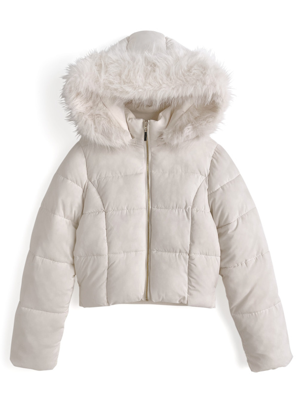 2Wayフード付きファーダウンジャケット[ask143] | レディース